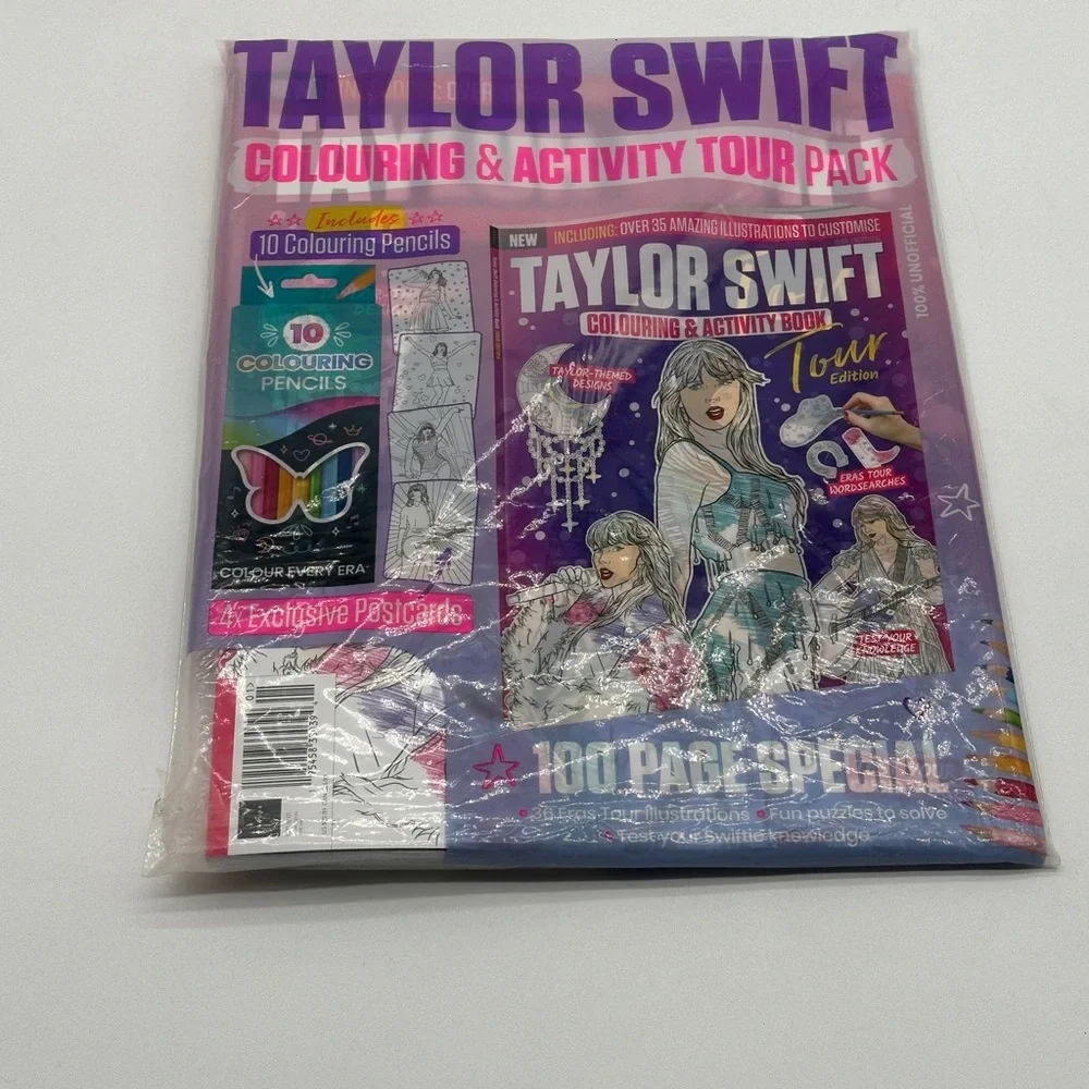 TAYLOR SWIFT Tour Edition COLORING‎ & ACTIVITY BOOK Designs 35+ ILUSTRATIONS